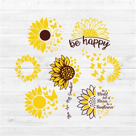 Free Sunflower Svg Files For Cricut