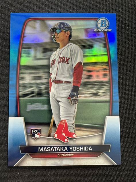 150枚限定 吉田正尚 2023 Bowman Chrome BLUE ルーキー Masataka Yoshida ROOKIE CARD