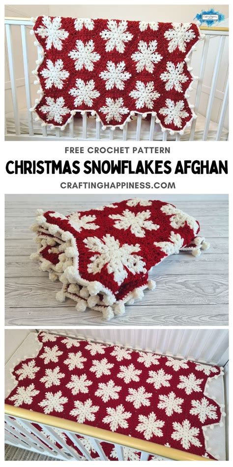 Christmas Snowflakes Afghan Crafting Happiness Crochet Snowflake