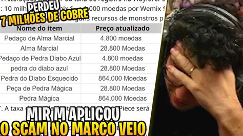 Atualiza O Do Mir M Aplicou O Scam No Marco Veio Mir M Youtube