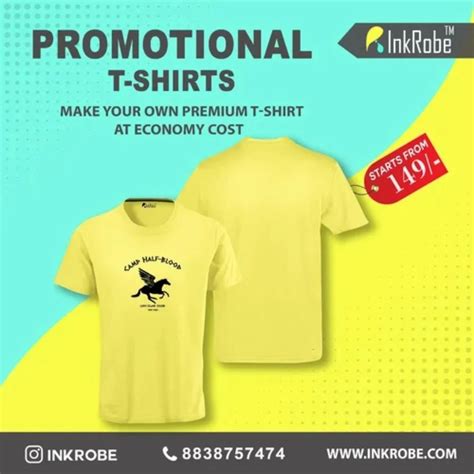 Promotional Round Neck T Shirt At Rs Piece Promotional T Shirt In