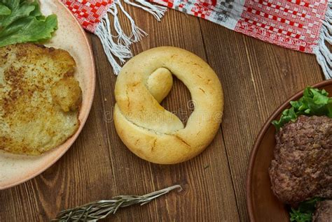 bublik stock image image  circle tasty roll russia