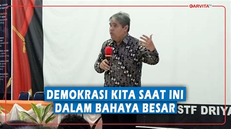 Yanuar Nugroho Kita Mesti Berani Bersuara Untuk Bilang Tidak Jika