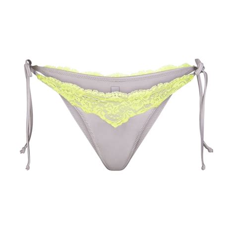 Skims Lace Swim Tie Bikini Bottom In Stock Availability And Price