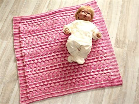 Strickanleitung Babydecke Wagendecke Krabbeldecke Plaid Ca 75 X 75 Cm