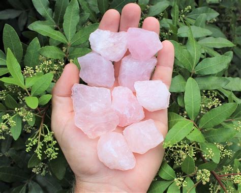 Madagascar Rose Quartz Rough Natural Stones Choose Oz Etsy