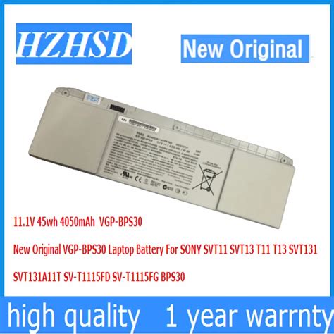 V Wh Mah New Original Vgp Bps Laptop Battery For Sony Svt