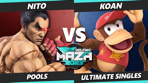 Delfino Maza Nito Kazuya Ken Vs Koan Diddy Kong Smash