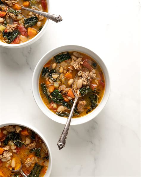 Italian White Bean Soup With Tuscan Kale And Sausage