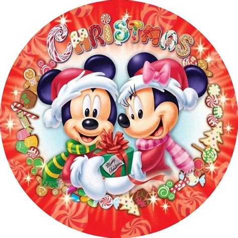 Painel Sublimado Redondo Natal Do Mickey 1 50x1 50 Elo7 Produtos