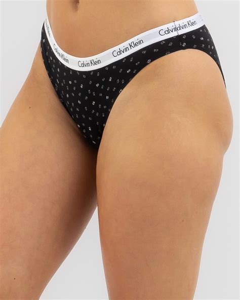 Shop Calvin Klein Carousel Bikini Brief In Ck Confetti Black Fast