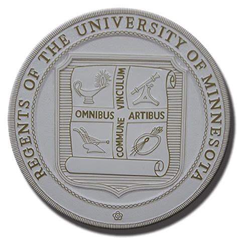 University Of Minnesota Regents Seal Wooden Wall Plaque