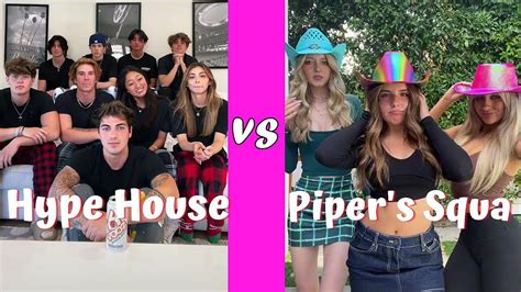 The Hype House Vs Piper Squad Tiktok Dance Compilation August 2022