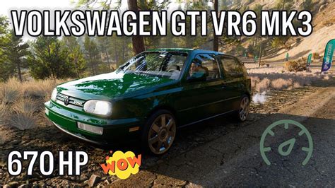 670 HP Volkswagen Golf MK3 GTI VR6 1998 Driving Forza Horizon 5