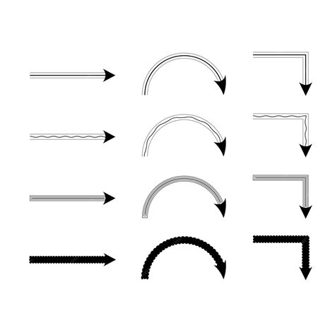 premium vector arrow set black flat  symbols  web