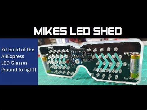 Kit build of the AliExpress LED Glasses (Sound to light) - YouTube