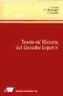 Comprar Textos de historia del derecho español Libros Eco