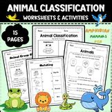 animal classification worksheets mammals birds fish reptiles