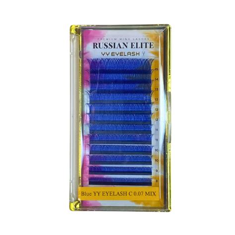 EXTENSIONES RUSSIAN ELITE YY CURVA C 0 07 MIX AZUL L C BEAUTYTOOLS