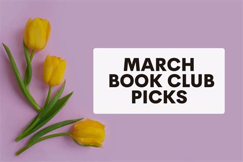 Book Club Picks for March 2024 - Book Club Chat