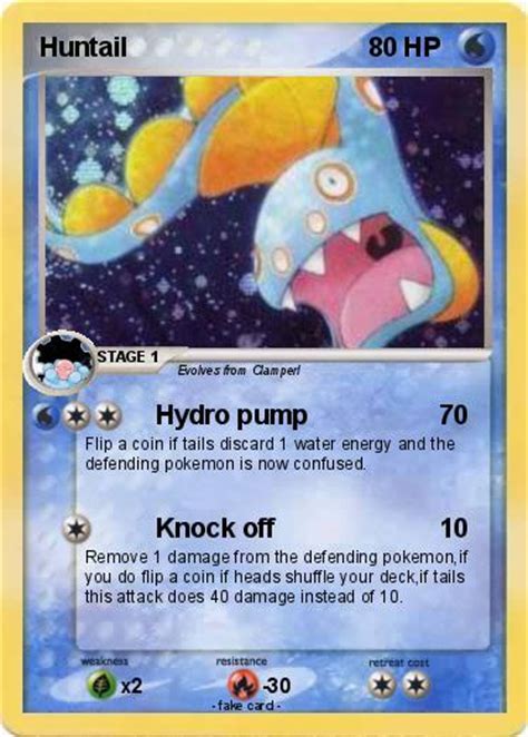 Pokémon Huntail 29 29 - Hydro pump - My Pokemon Card