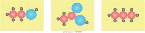 Scheme Showing Arrangement Molecules Atoms Stock Vector (Royalty Free ...