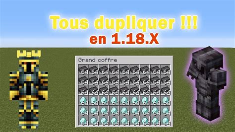 Comment Dupliquer Des Items Dans Minecraft X Youtube