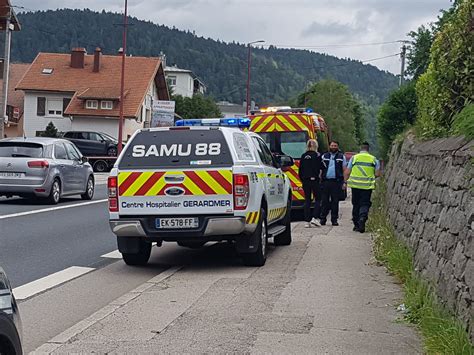 Vosges G Rardmer Deux Bless S Dans Une Collision Entre Une Moto Et