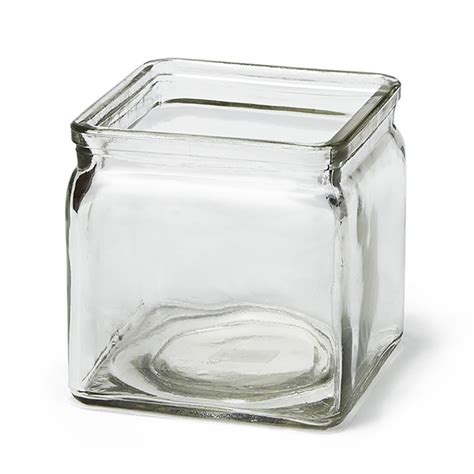 Rosseto Gls024 3 Pc Clear 39 Square Glass Display Jar Set Wasserstrom