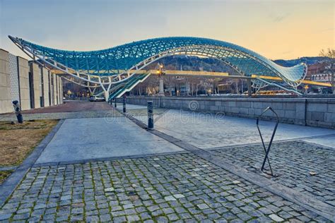 The Bridge of Peace in Tbilisi Editorial Photography - Image of georgian, famous: 127190157