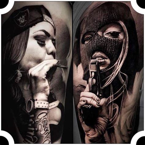 Gangster Tattoos Designs For Girls