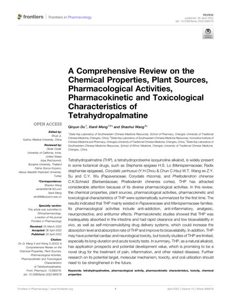 Pdf A Comprehensive Review On The Chemical Properties Plant Sources