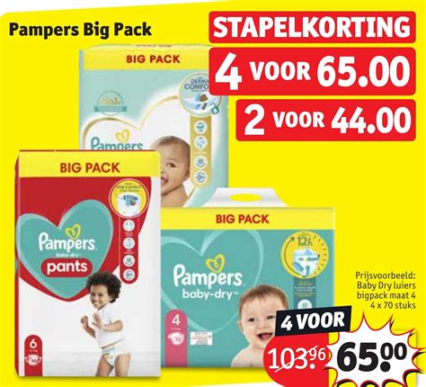 Pampers Big Pack 4 Voor Aanbieding Bij Kruidvat