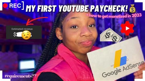 My First Youtube Paycheck How Much I Made Off Yt How To Get