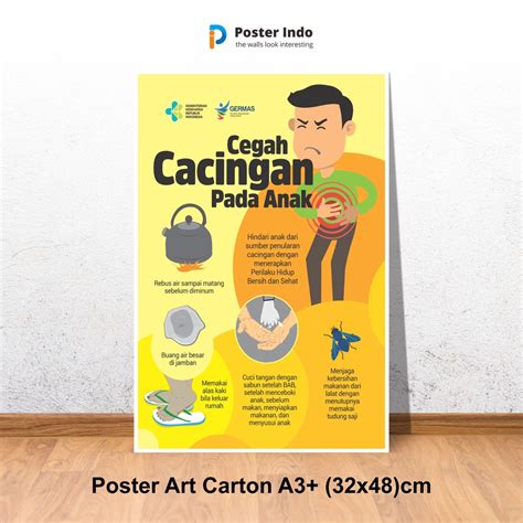 Jual Poster Cegah Cacingan Pada Anak Shopee Indonesia