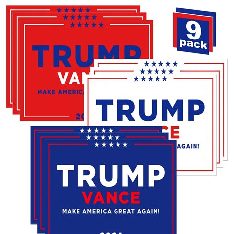 Buy Trump Vance Sign, 18" x 12" Double-Sided Trump Vance 2024 Sign ...