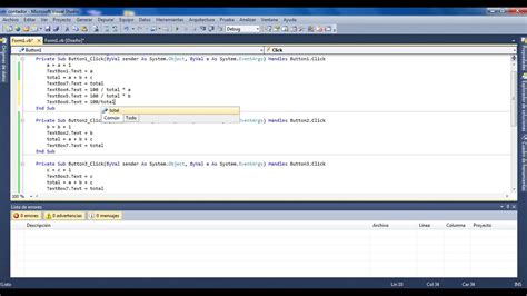 Contador Y Porcentaje En Visual Basic Youtube