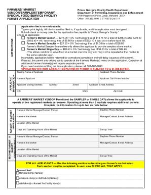 Fillable Online TEMPORARY FOOD SERVICE FACILITY PERMIT Fax Email