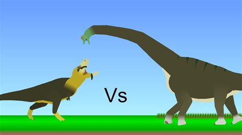 Tyrannosaurus Rex Vs Brachiosaurus Youtube