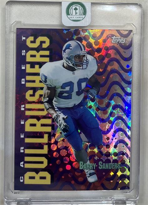 Topps Season S Best Football Barry Sanders Sb Bullrushers