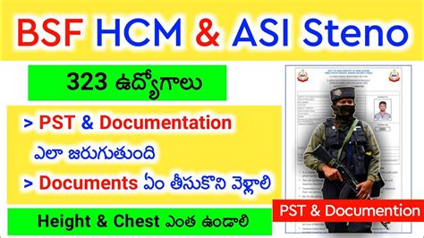 Bsf Asi Steno And Hcm Pst Documents Pst