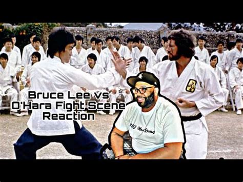 Bruce Lee Vs OHara ENTER THE DRAGON Fight Scene Reaction YouTube