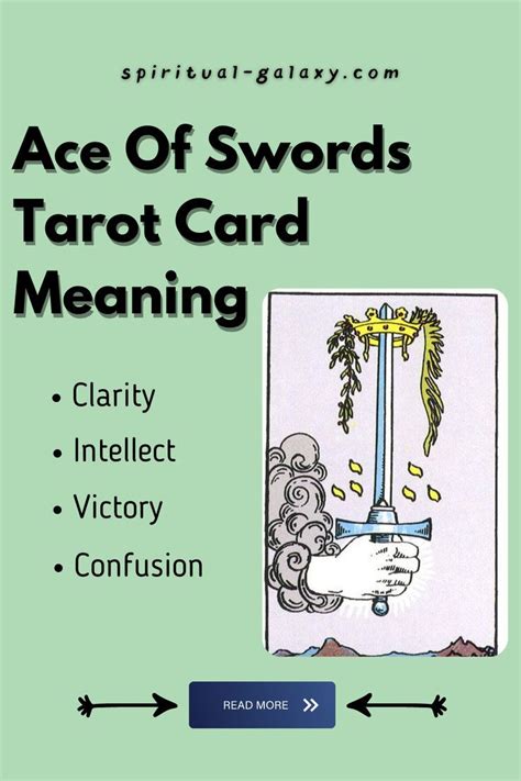 The Cover For Ace Of Swords Tarot Card Meaning