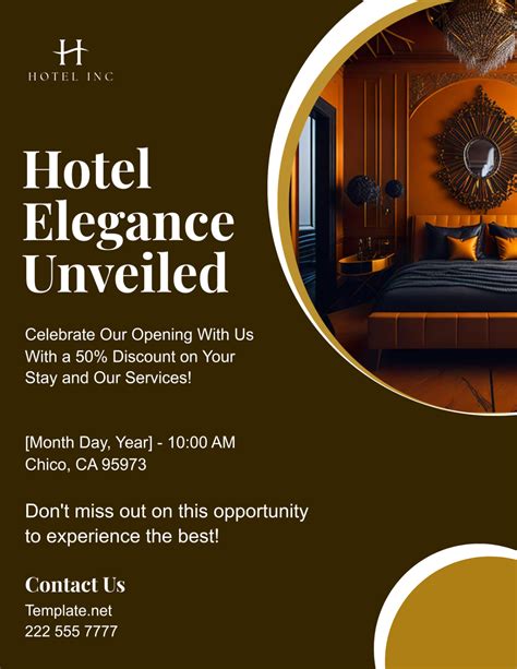 Free Hotel Flyer Templates, Editable and Printable