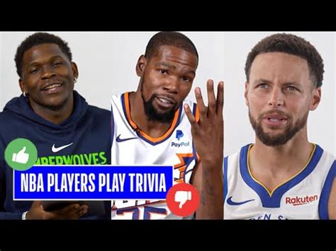 How Well Do These Nba Players Know Their Own Careers Ft Anthony