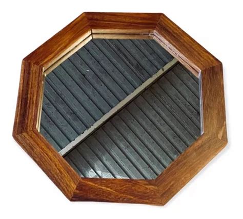 Espejo Madera Parota Hexagonal Hogar Decoraci N Cm Meses Sin Intereses