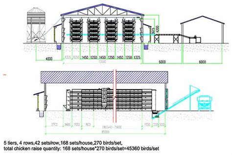 Chicken House Design Of 45000 Layers - LIVI