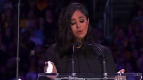 Vanessa Bryants Speech At Kobe Bryant Memorial Part 1 Youtube