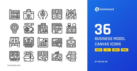 Not To Mention Walk Around Collide Business Model Canvas Icons