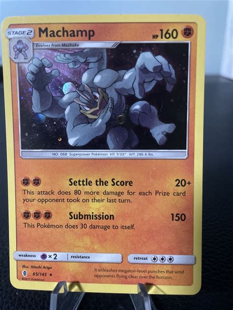 Pokémon TCG Machamp Blister Exclusives 65 145 Holo Promo Cosmos Holo